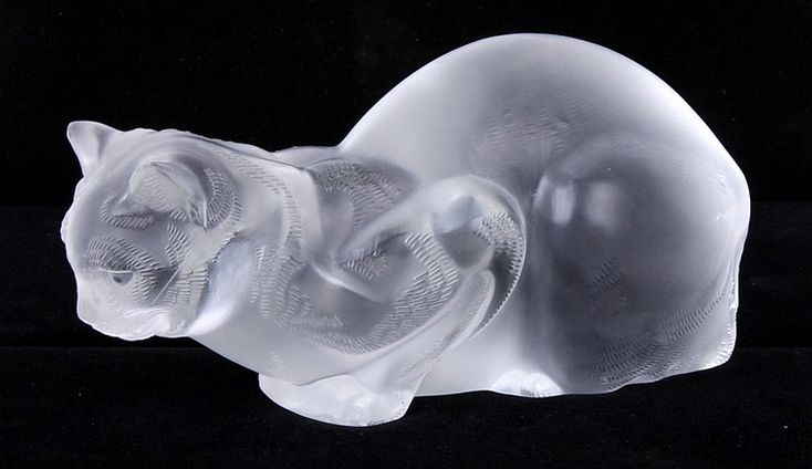 Skulptur Kristalltraum - Monumentale Glasskulptur mit Luftblasen